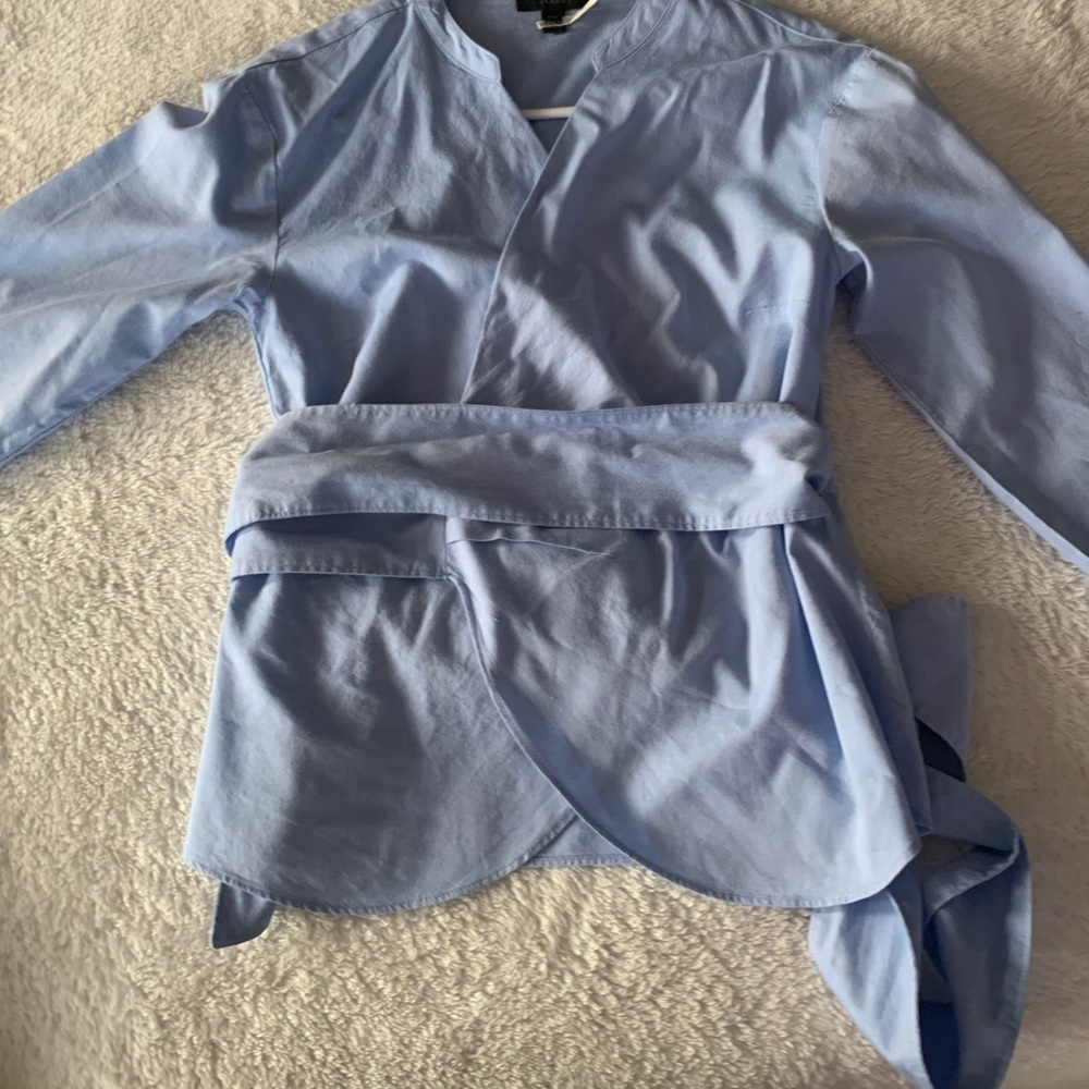 J crew wrap shirt